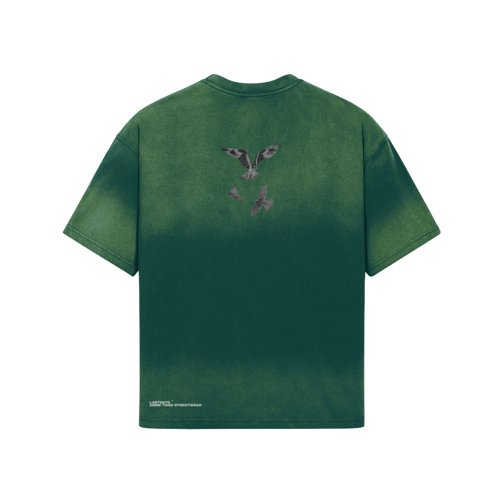 LASTDAYS White Signature T-Shirt – Crimson Fade Edition