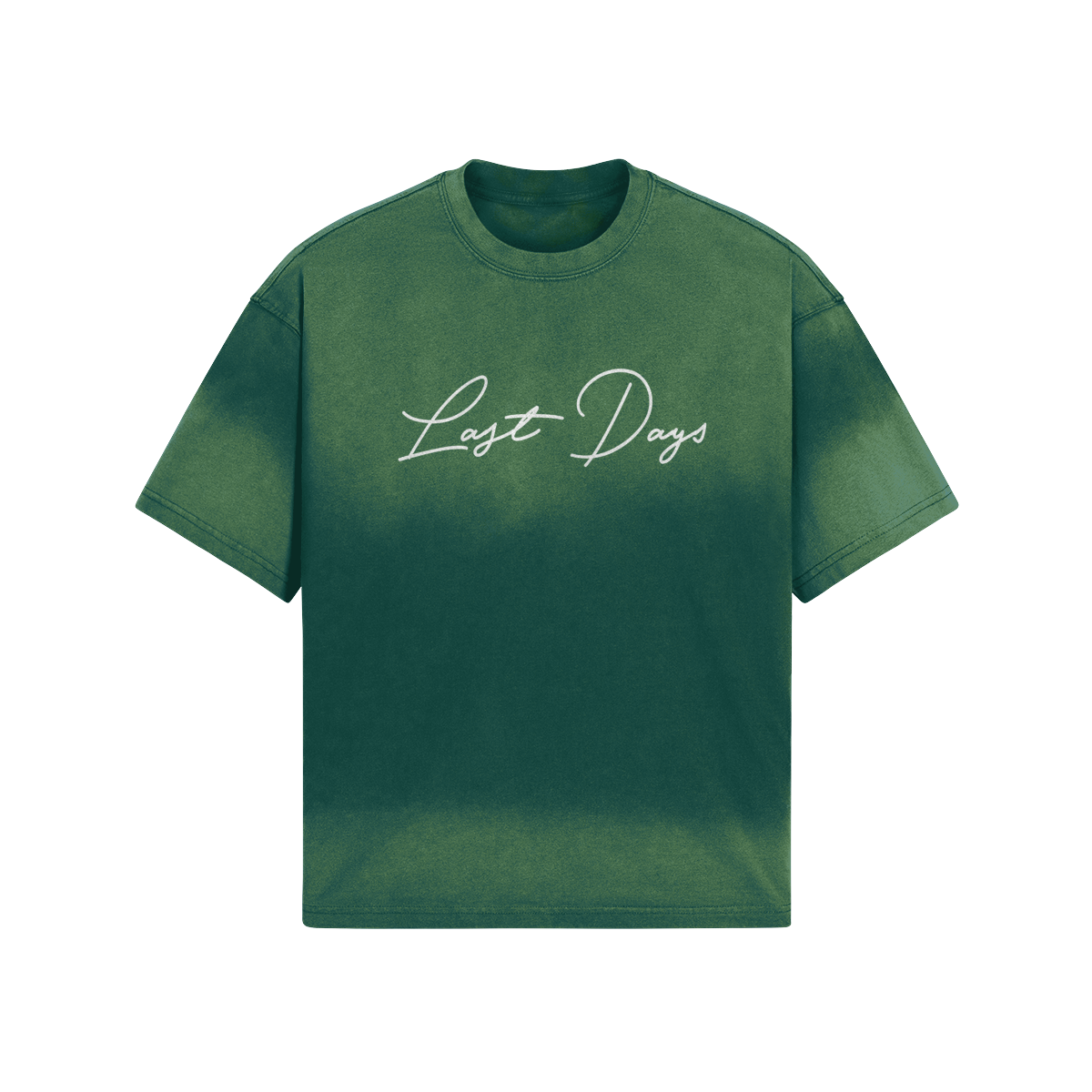LASTDAYS White Signature T-Shirt – Crimson Fade Edition